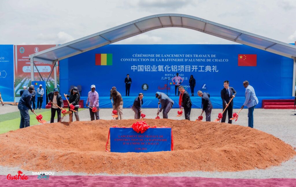 Guinée/ Mines : Chalco lance les travaux de construction de sa raffinerie d’alumine à Boffa